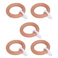 thumbnail image 1 of Miangastore Window Drapery Rod Rings Synthetic Material 5pcs, 1 of 8