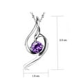thumbnail image 2 of Women Jewelry White Gold Plated "I Love You"Cubic Zirconia Pendant Necklace, 18", 2 of 4
