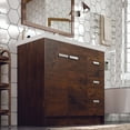 thumbnail image 7 of Eviva Lugano 36" Rosewood Modern Bathroom Vanity w/ White Integrated Top, 7 of 7