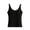 Black, variant on Women's Built-in Bra Tank Top Sleeveless Summer Camisole Round Neck Sleepwear Loungewear Nylon Spandex Undershirt for Women S-XL