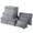 Gray, variant on Deago Set of 6 Travel Storage Bags Clothing Sorting Packaging Cubes Compression Luggage Organizer Pouch (Gray)