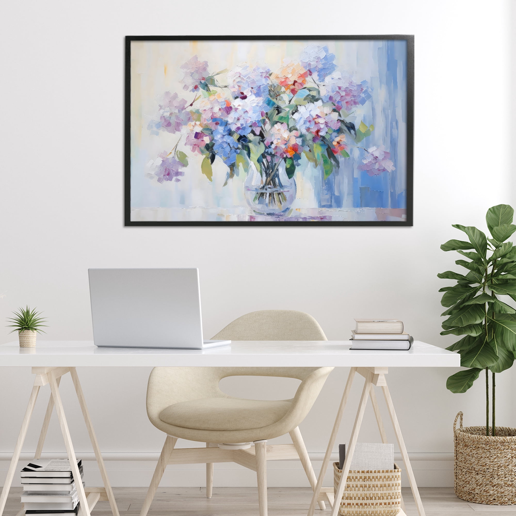 Stupell Industries In Full Bloom Bouquet Black Framed Giclee Art, design by Creative Studio