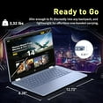 thumbnail image 7 of HP Chromebook x360 14" FHD Touchscreen Laptop, Intel Processor N100, 4GB RAM, 224GB Storage(64GB eMMC+160GB Docking Station Set), Intel UHD Graphics, 720p HD Camera, Wi-Fi 6, Chrome OS, Sky Blue, 7 of 7