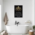 thumbnail image 4 of ZHONGYUTONG Zen Canvas Wall Art Lotus Motivational Quotes Pictures Gold Lotus Flower Wall Decor Spa Artwork Prints for Bathroom Office Spiritual Yoga Framed (12.00" x 18.00"), 4 of 5