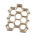 thumbnail image 4 of MAGIDEAL Honeycomb Shape Shelf 9 Storage Panes Wooden Storage Rack for Figures Plants 55cmx45cmx15cm, 4 of 8