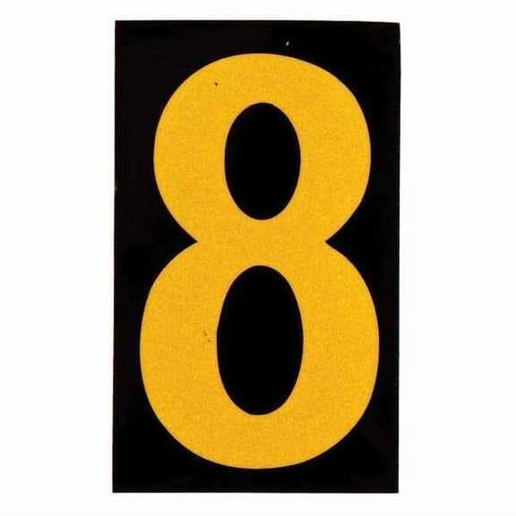 Brady Reflective Numbers And Letters,8,PK25 5905-8