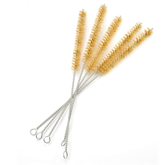 Utoolmart 12mm Dia Twist Handle Bristle Test Tube Tubing Cleaning Brush 5pcs