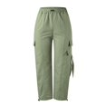 thumbnail image 5 of Womens Pants Women's Pants Casual Green Pants Women Comfy Pants Women Work Cargo Pants Women High Waisted Womens Summer Outfits, 5 of 6