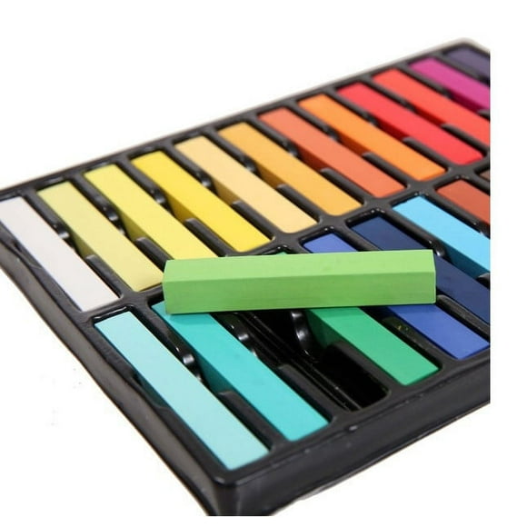 Productos para el cuidado del cabello, crayones fluorescentes desechables de 24 colores, varilla para teñir el cabello, tiza para teñir el cabello, tiza para teñir el cabello