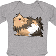 thumbnail image 4 of Inktastic Cute Long Haired Guinea Pig Boys or Girls Long Sleeve Baby Bodysuit, 4 of 5