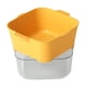 thumbnail image 2 of Cesta de drenaje de doble capa, recipiente para alimentos, cuenco para lavar frutas y verduras, cocina Amarillo, 2 of 6