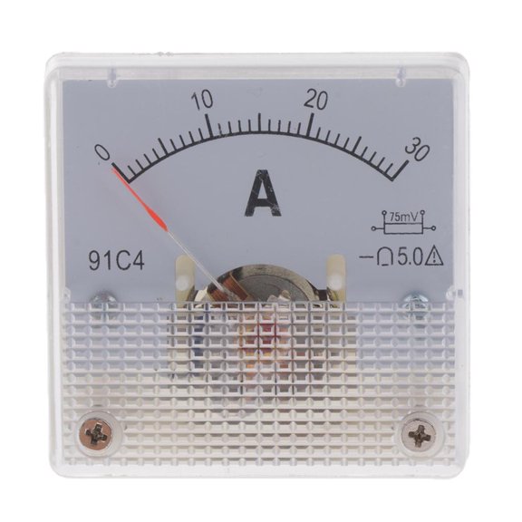 Ysyqkn 0-30A 75mV Analog age Panel Meter meter 91C4 US 0-30A(75mV)