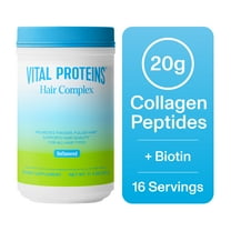 Vital Proteins Hair Complex Powder Vitamin Drink Mix for Women with 10,000mcg Biotin Vitamins, 11.4 oz