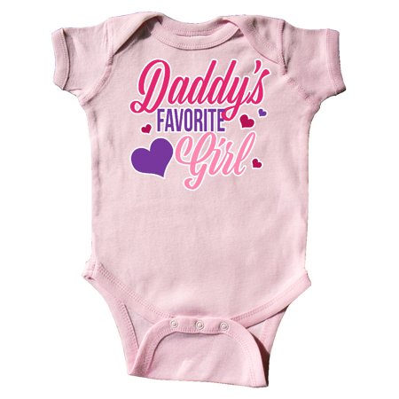 

Inktastic Daddys Favorite Girl with Hearts Gift Baby Girl Bodysuit