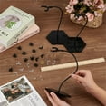 thumbnail image 3 of 3 Pcs Support de Figurine d'Action Noir 9.8 Pouces Bras de Support en Métal Réglable Support de Modèle Attachable pour Modèle de 7 Pouces, 3 of 9