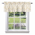 thumbnail image 2 of Flowers Window Valance for Kitchen, Branches Rod Pocket Short Curtain for Small Windows, Light Filtering Decorative Valance, 56 x 16 Inch, 1 Panel, 2 of 9