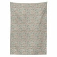 thumbnail image 2 of Modern Tablecloth, Abstract Dots and Bars Pattern in Colorful Design Contemporary Concept, Rectangle Satin Table Cover for Dining Room and Kitchen, 52" X 70", Pale Grey and Multicolor, by Ambesonne, 2 of 2