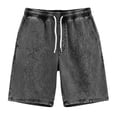 thumbnail image 6 of JoveMarine Men's Casual Summer Shorts, Versatile Solid Color Shorts for Daily Work and Beach, Lightweight Breathable Elastic Waist Shorts Black L, 6 of 6