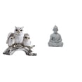 thumbnail image 1 of Escultura de Buda, adorno de mesa para sala de estar, oficina, armario, estatua en miniatura coleccionable de mono para patio de hotel., 1 of 8