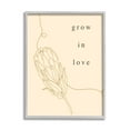 thumbnail image 2 of Stupell Industries Grow In Love Quote Plant Blossom Line Drawing Framed Wall Art, 24 x 30, Design by Lil' Rue, 2 of 5
