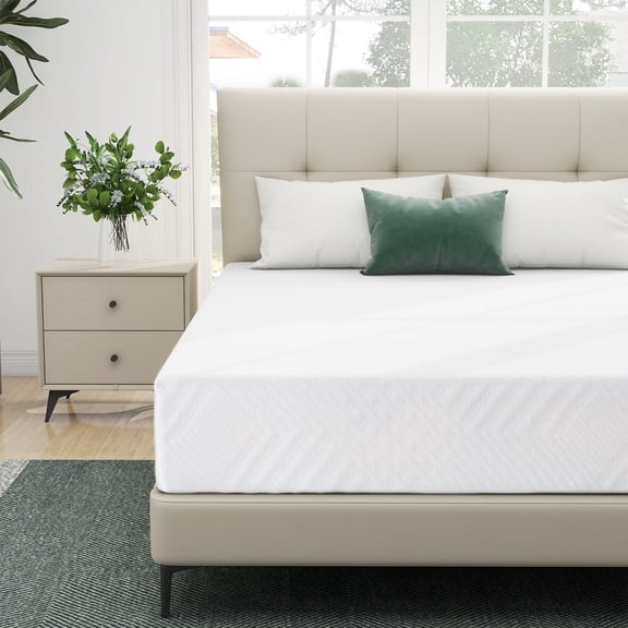 Full Mattress, Beddle 8" Gel Memory Foam Mattress with Removable Cover Mattress in a Box Medium Firm Mattress