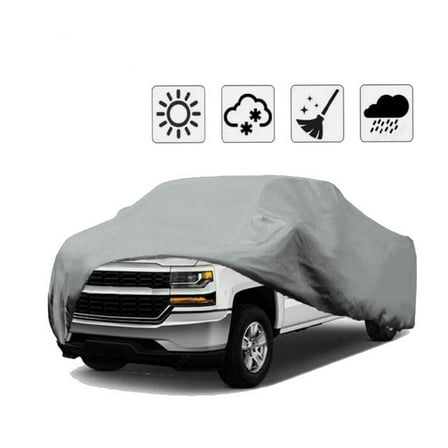 WaiRitoday Compatible with Pickup Truck Cover Outdoor Breathable Waterproof Sun UV Rain Dust Protection
