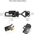 thumbnail image 2 of 2 Pieces Adjustable Clamping Latches Metal Toggle Latch Toggle Clamp Lever Clasp 100kg, Strong Clamping Force, Suitable for Cabinets, Doors, Suitcases, 2 of 4