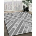 thumbnail image 2 of Ahgly Company Indoor Rectangle Patterned Gray Area Rugs, 2' x 5', 2 of 6