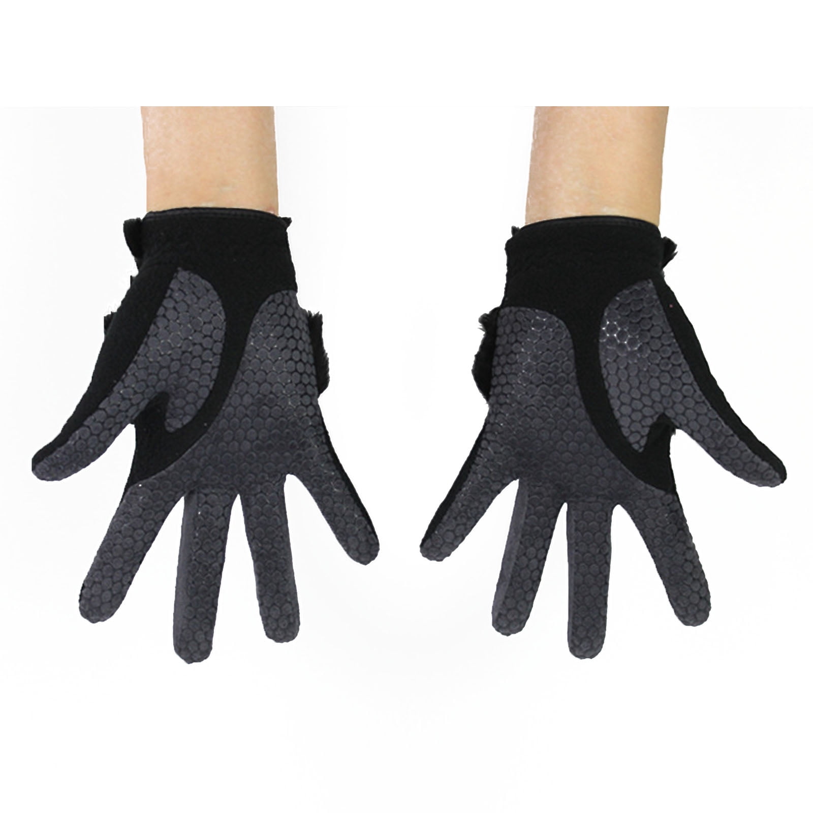 Techinal Fashion Women Winter Warm Gloves Faux Fur Suede Touch Gloves Thick Plus Velvet Embroidery Female Driving Skiing Gloves