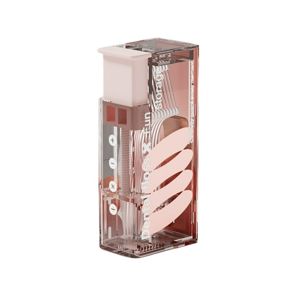 Portable Dental Floss Holder Case Travel Essential Plastic Storage Container