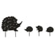 thumbnail image 1 of Silueta Familiar De Erizo, Juego De Animales De Jardín, Arte De Jardín De Metal Para Decoración De Césped Y Patio 4 Uds. Noticed HA036550-00, 1 of 6