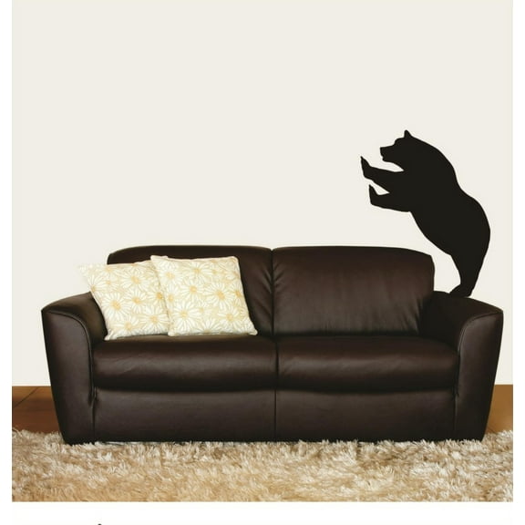 Custom Decal Bear Standing Up Animal - Vinyl Wall Sticker : 18 X 36"