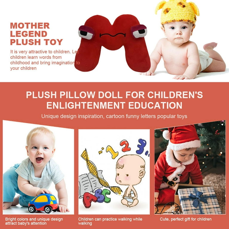 Alphabet Lore Plush,Alphabet Lore Plushies Stuffed Animal Doll  Toys,Kids Birthday Party Favor Preferred Gift for Holidays,Birthdays (M) :  Toys & Games