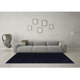 thumbnail image 3 of Ahgly Company Machine Washable Indoor Square Abstract Blue Modern Area Rugs, 3' Square, 3 of 4