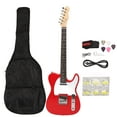 thumbnail image 2 of Full Size Electric Guitar, ST Style Adults Beginners Mini Electric Guitar Kit of Gig Bag, Strap, Strings, Plectrums, Charging Cable, Rock Music Instrument for Practice Performance, 2 of 7