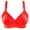Red, variant on Sports Bras for Women Pullover Bra Feature V-Neck Balconette Bra Style W-814 Red 90