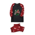 thumbnail image 7 of Odeerbi Matching Family Christmas Pajamas Sets Plaid Sleepwear Parent-Child Xmas Patchwork Plaid Printed Homewear Suits Round Neck 2025 Long Sleeve Two-piece Jammies Sets Loungewear for Mom, 7 of 7