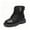 Black, variant on JTieacloth Girls Ankle Boots Breathable Mesh Cutout Girls Boots With Soft Sole Fashionable Ankle Booties For Everyday Wear And Performances,Black