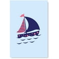 thumbnail image 1 of Awkward Styles Sailboat Illustration Marine Framed Canvas Art Nautical Kids Room Prints Art Gifts for Kids Baby Room Design Funny Art for Kids Newborn Baby Room Wall Decor Sea Wallpapers Made in USA, 1 of 3