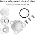 thumbnail image 1 of Neutral safety switch block off plate For Yamaha Banshee 350 YFZ350 87-06, 1 of 14