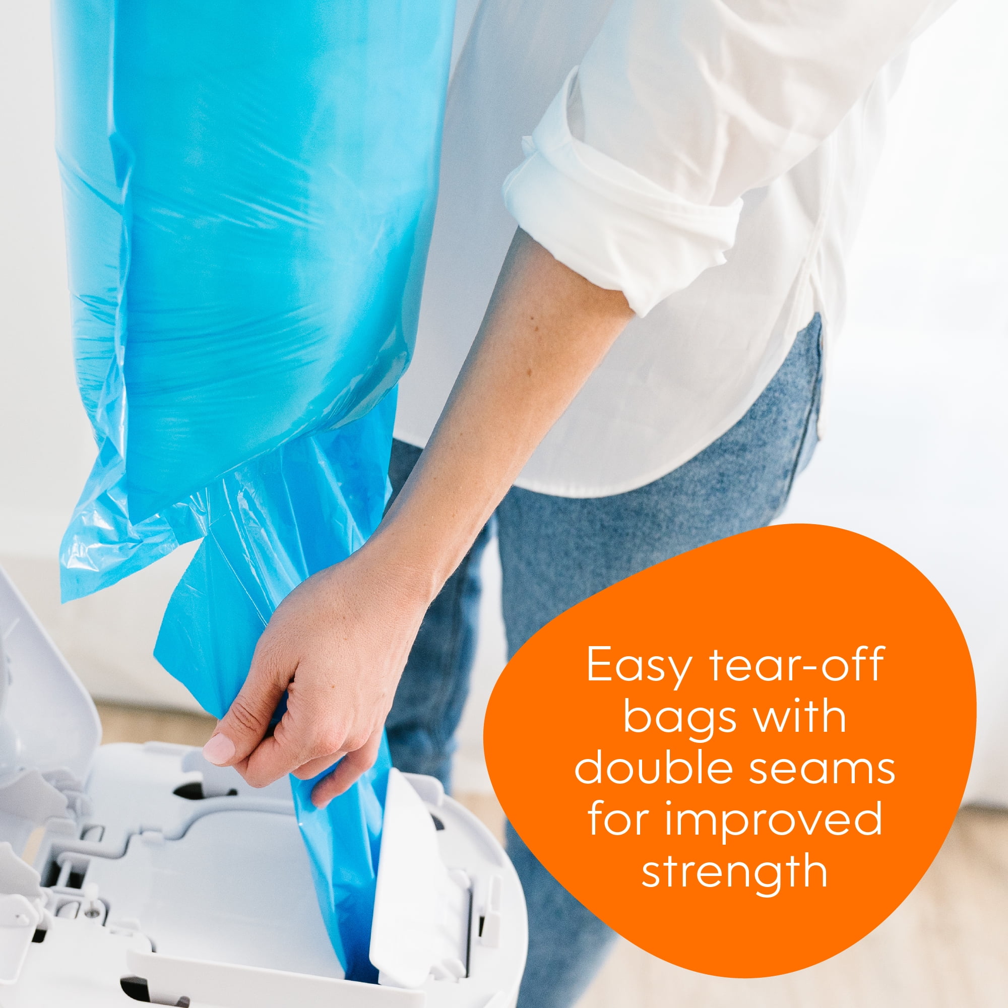 Diaper Genie Diaper Pail Easy Roll Refill with 30 Bags, Holds up to 1410 Newborn Diapers