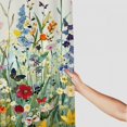 thumbnail image 3 of Awypu Bathroom Colorful Wildflower Pictures Waterproof Shower Curtain Multiple Sizes White, 3 of 7