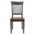 thumbnail image 6 of Sunset Trading Dakota Slat Back Dining Chairs Set of 2 Brown Gray Solid Wood, 6 of 6