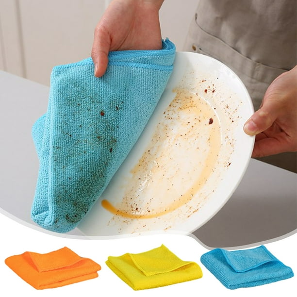 Paños de microfibra para limpiar coche y hogar | Toallas de pulido súper absorbentes 15,75"x15,75" | Sin pelusa, resistente a arañazos, reutilizable | Pack de 1 color multicolor | Pulverizador
