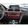 thumbnail image 6 of Xotic Tech Center Consoles Multimedia Air Condition CD Control Panel Decoration Frame Cover Trim, Sporty Red, Compatible with BMW F30 F31 F32 F33 F34 F36 3GT 3 4 Series, 6 of 9