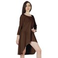 thumbnail image 3 of Inkmeso Solid Summer Casual Tunic Dress For Women's Short Mini Dresses With Button Placket, 3 of 7