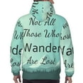 thumbnail image 7 of Goofa Not All Those Who Wander Are Lost1 for Men's Hooded Sweatshirt - Lightweight Pullover Hoodie with Kangaroo Pocket, Perfect for Everyday Wear-XX-Large, 7 of 7