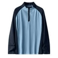 thumbnail image 3 of Long Sleeve Sportswear Men's Light Weight Wicking Knit 1/4 Zip Pullover Athletic Performance Shirts Comfort Wear, 3 of 7