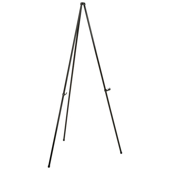 Global Industrial Portable Easel Stand Heavy Duty Instant Collapsible Tripod Bla