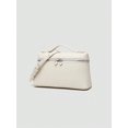 thumbnail image 2 of RUMANLAND Women's White Top Handle Crossbody Vanity Bag, 2 of 9